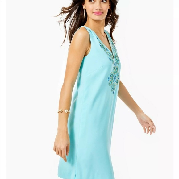 Lilly Pulitzer Penelope Blue Ibiza Shift Dress - Picture 3 of 6